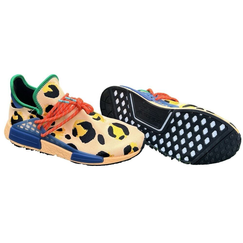 adidas Pharrell X NMD Human Race Animal Print Pulse Amber HP3221 Men's size 11